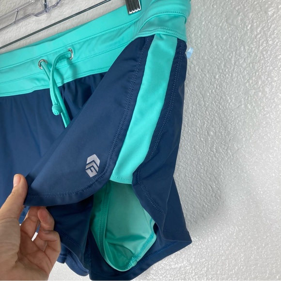 Free Country Women's Swimming Shorts Large Blue Sun Protection Blue Summer - Picture 5 of 12